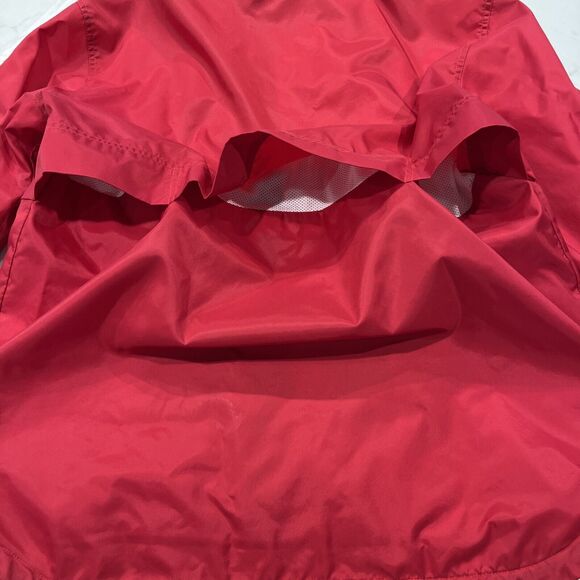 Vintage 90's Nike Full Zip Vented Rain Jacket Red White Swoosh Windbreaker Sz M - Picture 8 of 14